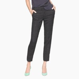 J. Crew Black Polka Dot Ankle Pants